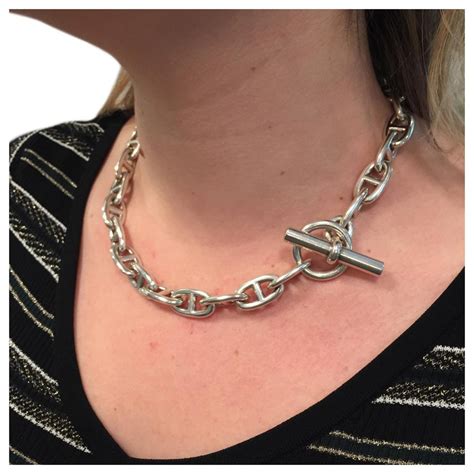 collier chaine ancre hermes|chain d'ancre hermes.